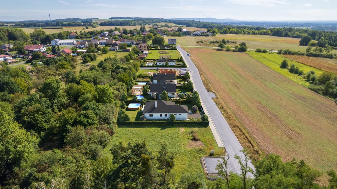 Obrázek parcely přední pohled